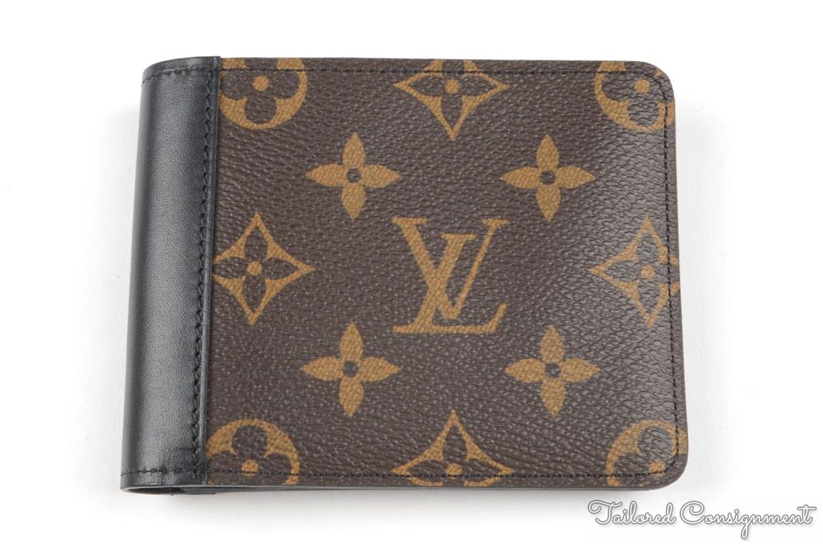 LOUIS VUITTON M39801 Gaspar Brown LV Monogram Macassar Canvas Mens Bifold  Wallet