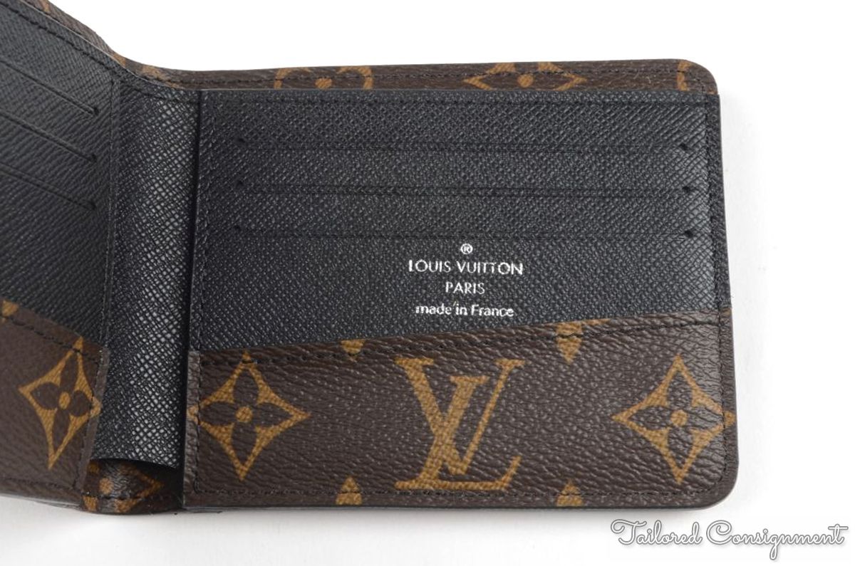 LOUIS VUITTON M39801 Gaspar Brown LV Monogram Macassar Canvas Mens Bifold  Wallet