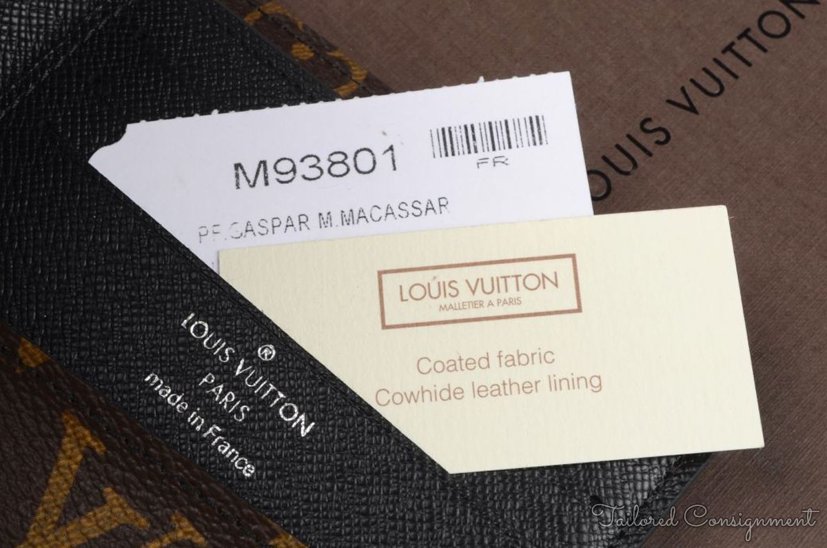 LOUIS VUITTON M39801 Gaspar Brown LV Monogram Macassar Canvas Mens