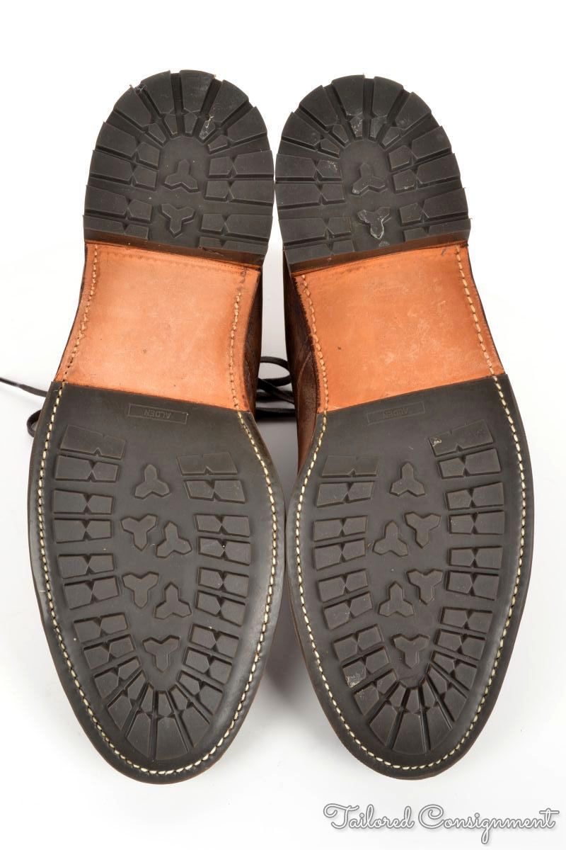 ALDEN Leffot Brown Cap Toe Leather Classic Mens Shoes Boots - 12 B/D | eBay