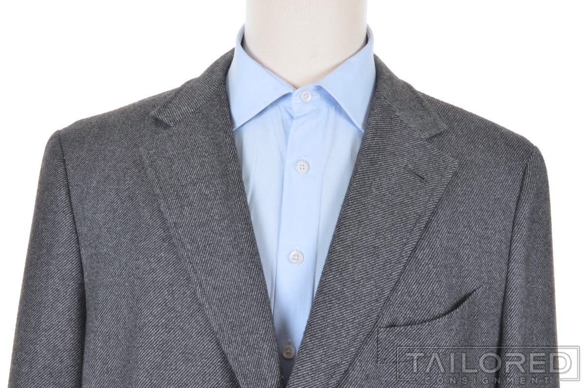 Vintage Gray Wool Members Only Zippered Bomber Jacket Coat